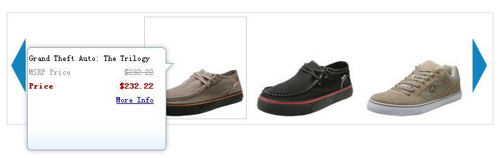 购物站产品图片提示效果