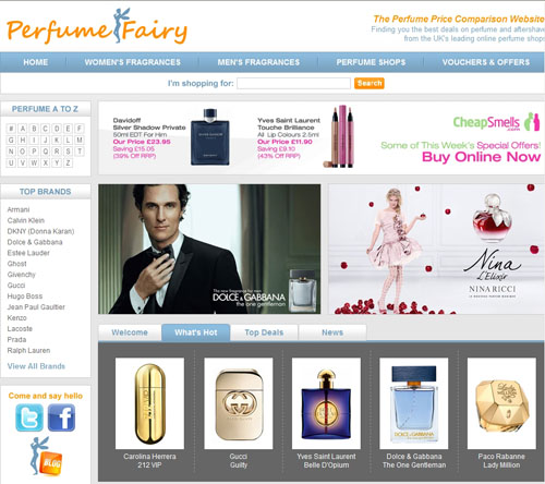 Perfume Fairy _ Compare Perfume Prices from leading UK Perfume Shops