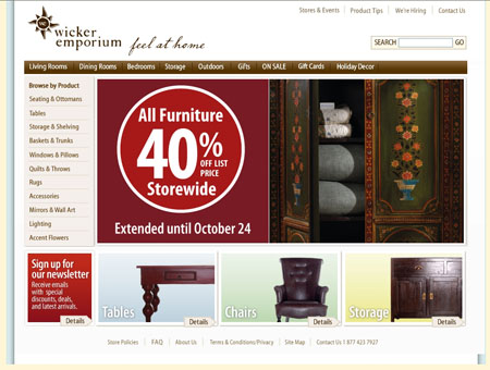Wicker Emporium, Furniture & Home Decor Stores in Nova Scotia, PEI, New Brunswick, Newfoundland